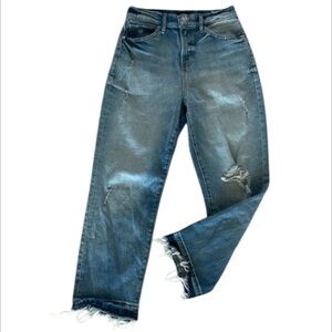 Express straight ankle high rise jeans size 2 short